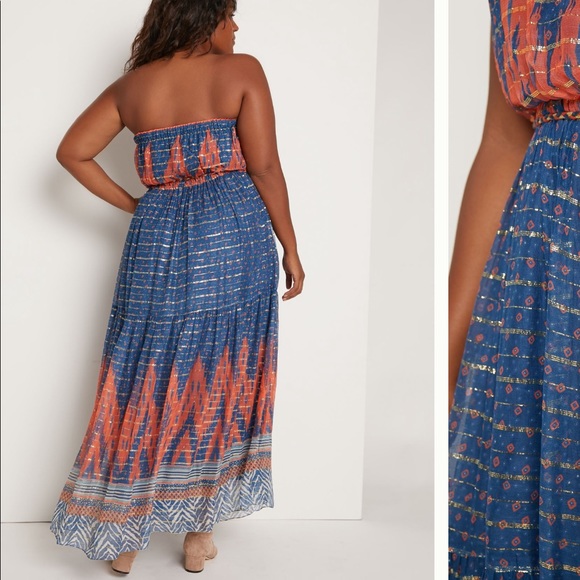 NEW! Stunning strapless Anthropologie dress - Picture 2 of 9